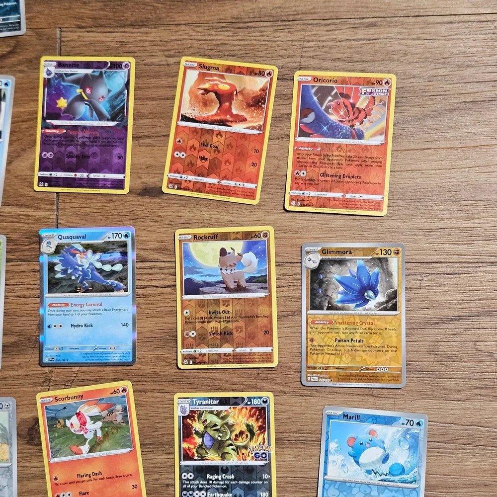 Lot‎ of 31 Pokemon TCG Cards Reverse Holo Tyranitar Articuno Lapras Pokemon GO